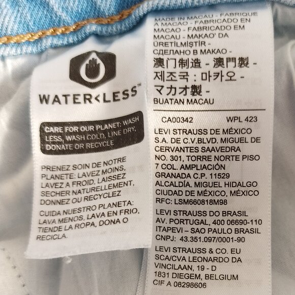 Levi’s Womens’ Jeans, Light Blue Wash, 70’s High Slim Straight, Sz. 30 - Picture 16 of 16